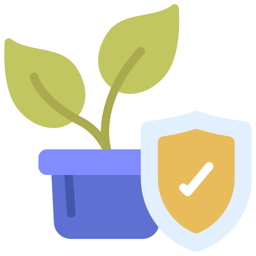 Growth shield growth security icon