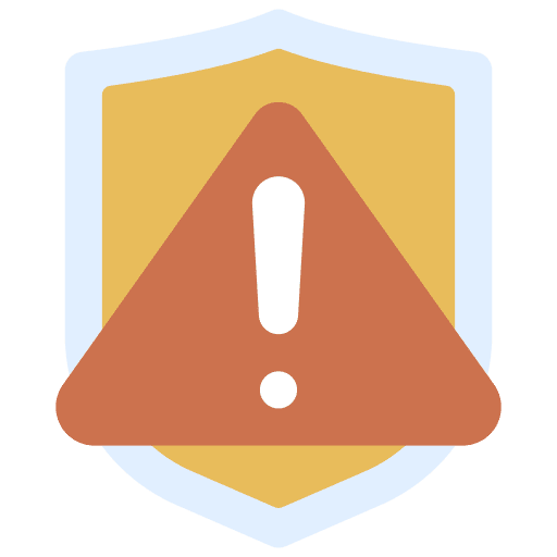 Risk management protection umbrella management icon