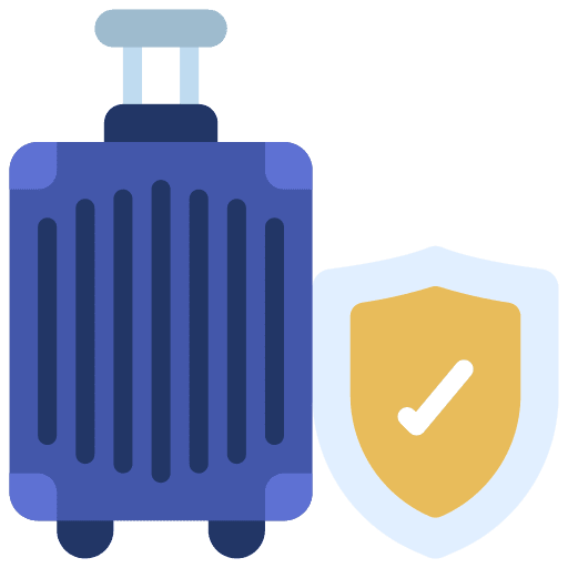 Travel insurance security travel insurance travelling icon
