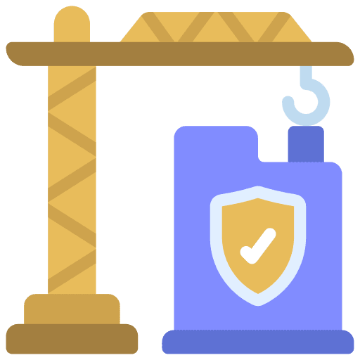 Construction protection property construction icon