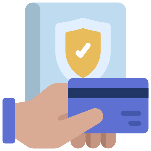 Payment protection debit card payment protection bank icon