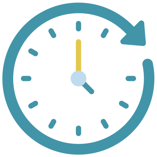 Refresh cycle clock circular arrows icon