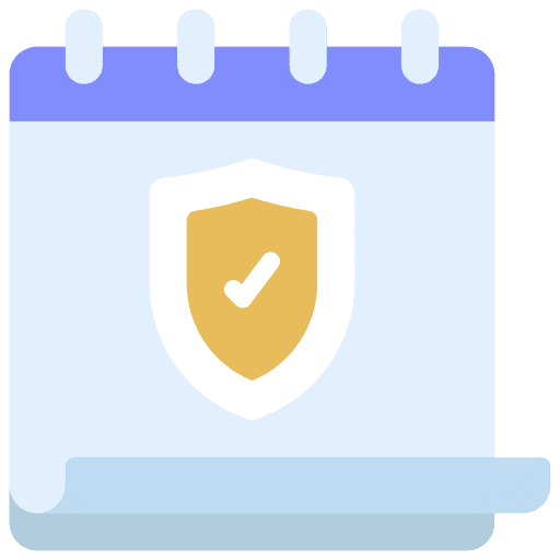 Schedule schedule insurance date icon