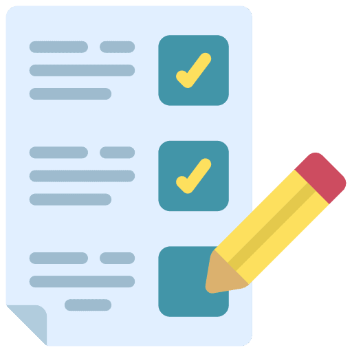 Task list document pencil file icon