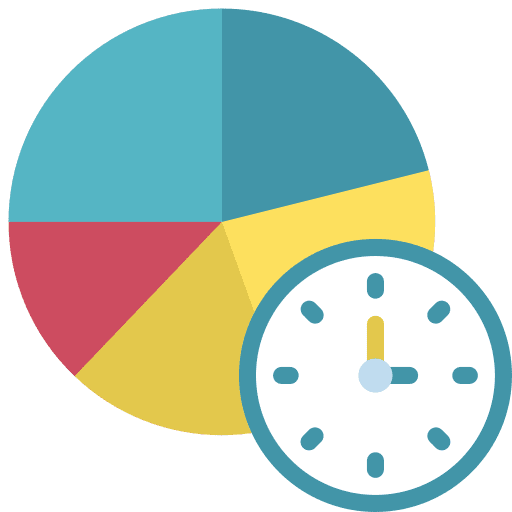 Pie chart chronometer wait pie chart icon
