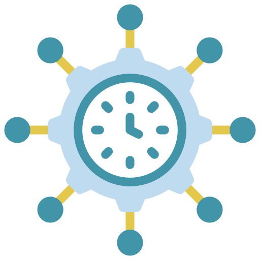 Time management timetable schedule time management icon