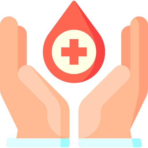 Blood donation blood donation caregiver charity icon