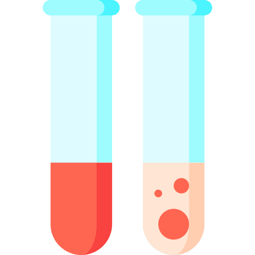 Blood test blood tube laboratory blood sample icon