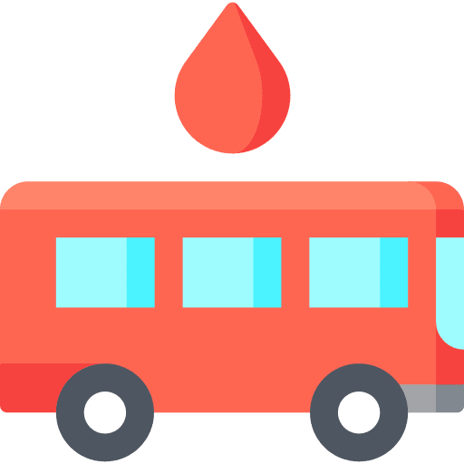 Blood donation healthcare and medical transportation donation icon Blood donation healthcare and medical transportation donation icon
