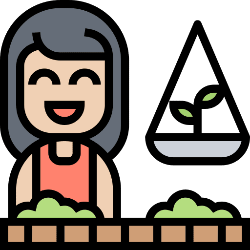 Gardening sprout planting farm icon