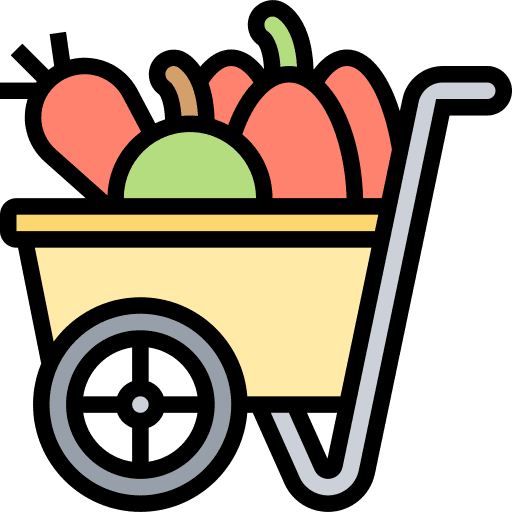 Harvest rural field garden icon