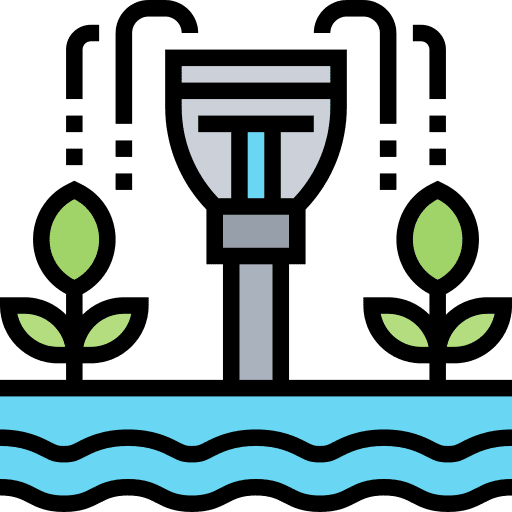 Irrigation seeding watering irrigation icon