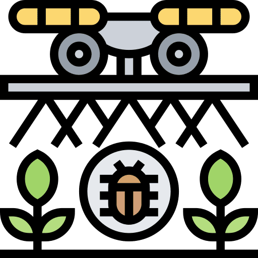 Pesticide shapes and symbols chemicals chemistry icon