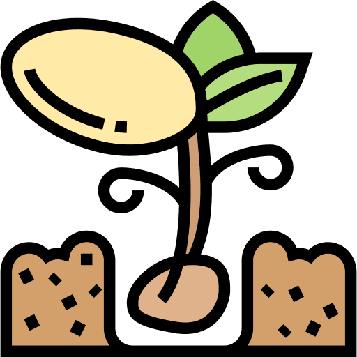 Sprout environment farming and gardening growing icon
