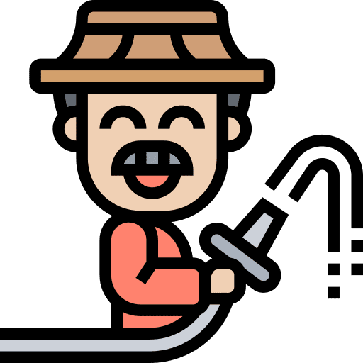 Watering humanpictos water plantation icon