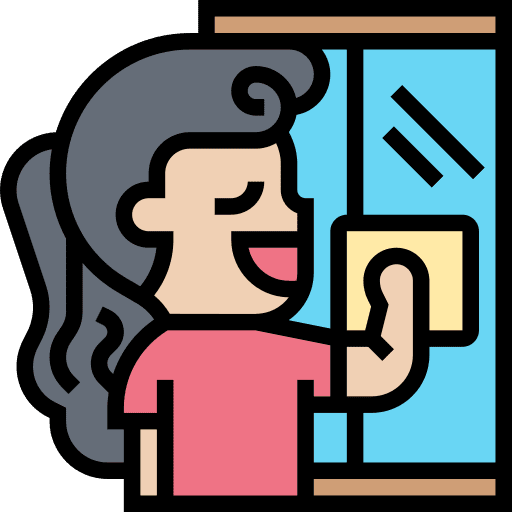 Clean window housekeeping glass clean window icon