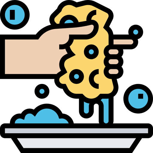 Sponge sponge soap plates icon