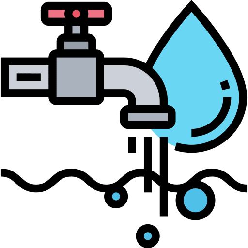 Water tap water drop furniture and household icon