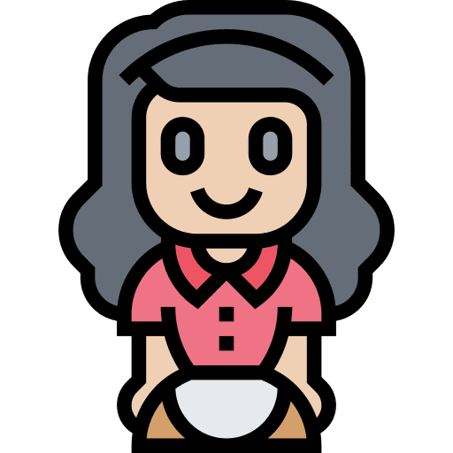 Maid apron user uniform icon Maid apron user uniform icon