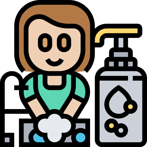 Washing hands clean hands woman icon Washing hands clean hands woman icon