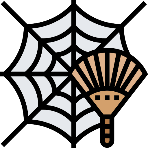 Cobweb wipe duster cleaner icon Cobweb wipe duster cleaner icon