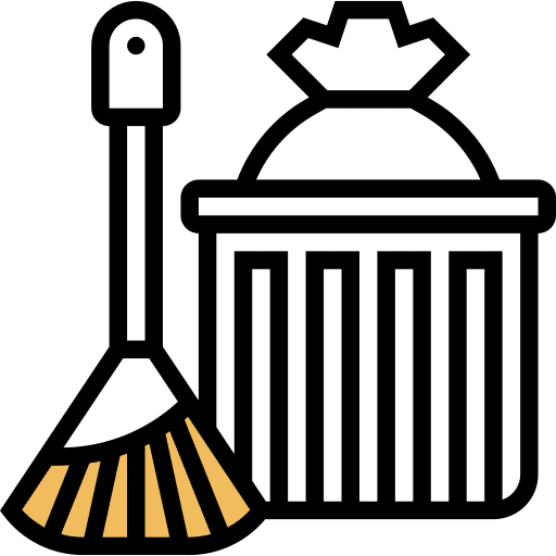 Sweep housekeeping sweep tidy icon