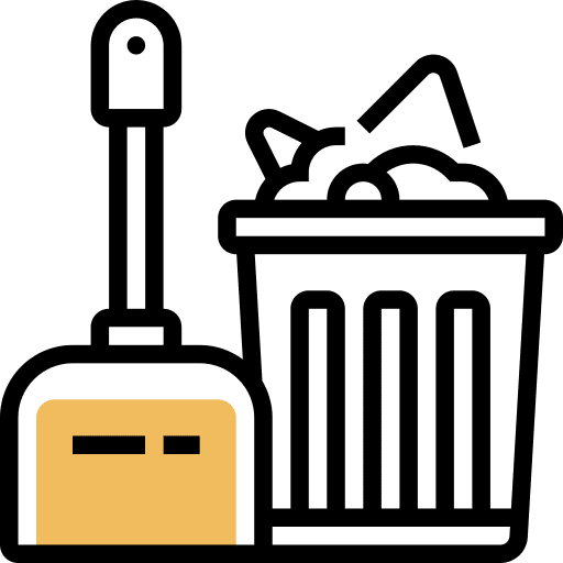Dustpan ecology housekeeping trash icon Dustpan ecology housekeeping trash icon