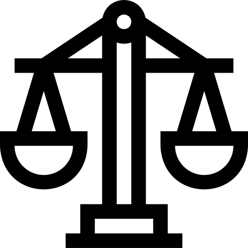 Justice scale judge miscellaneous justice scale icon
