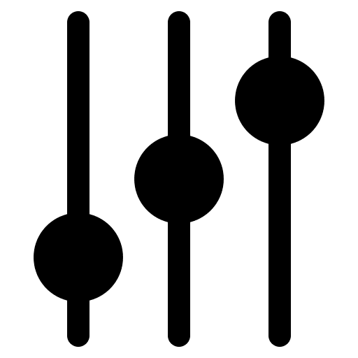 Adjust controls settings setting icon Adjust controls settings setting icon