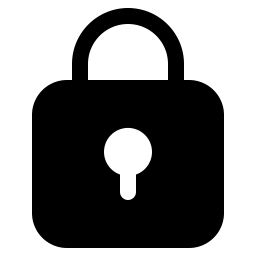 Lock password security caps lock icon