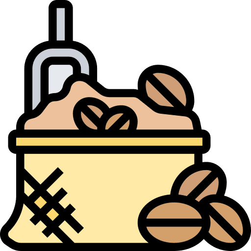 Coffee beans food and restaurant roast coffee beans icon