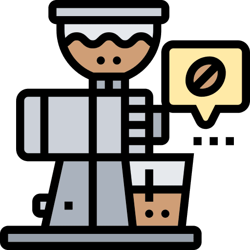 Coffee grinder coffee machine espresso coffee preparation icon