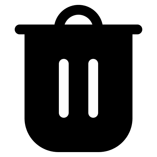 Delete bin trash can bin file icon Delete bin trash can bin file icon