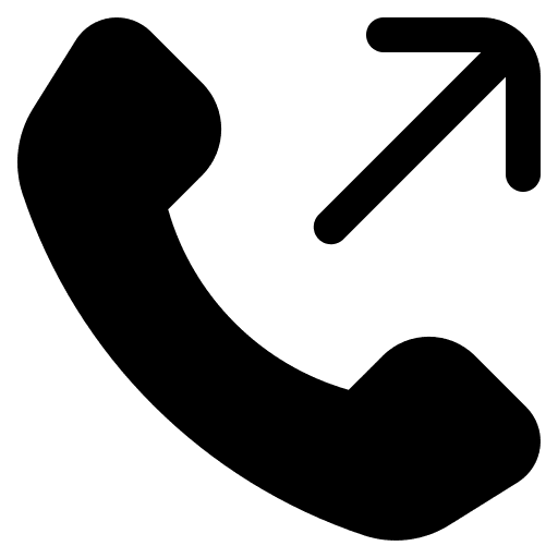 Outgoing call phone call phone receiver communications icon Outgoing call phone call phone receiver communications icon