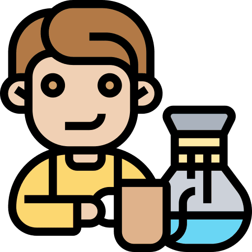 Barista coffee glass coffee pot coffee maker icon Barista coffee glass coffee pot coffee maker icon