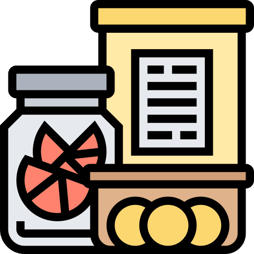 Food container storage tupper food package icon
