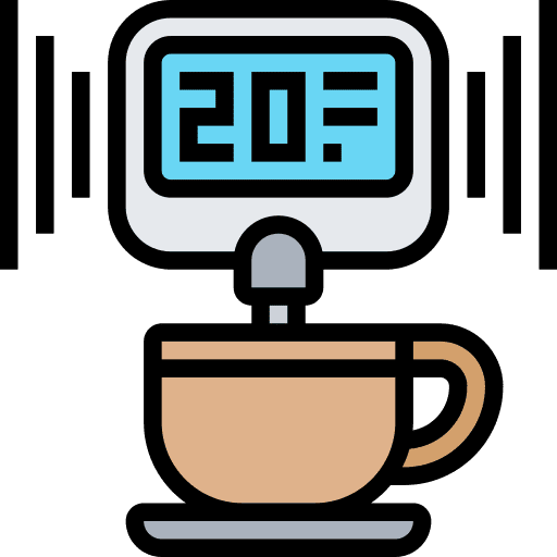 Thermometer coffee frother food and restaurant icon Thermometer coffee frother food and restaurant icon