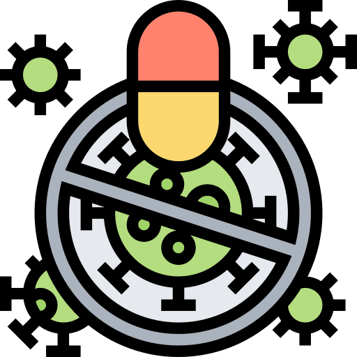 Antibiotics capsule healthcare and medical treatment icon