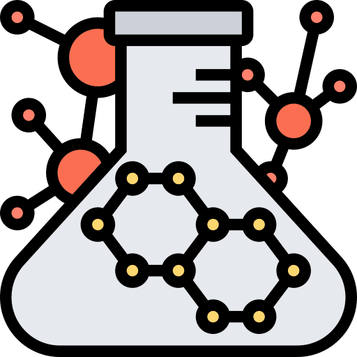 Biochemistry flask research biochemistry icon
