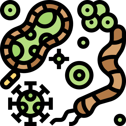 Microbiology virus disease microbiology icon