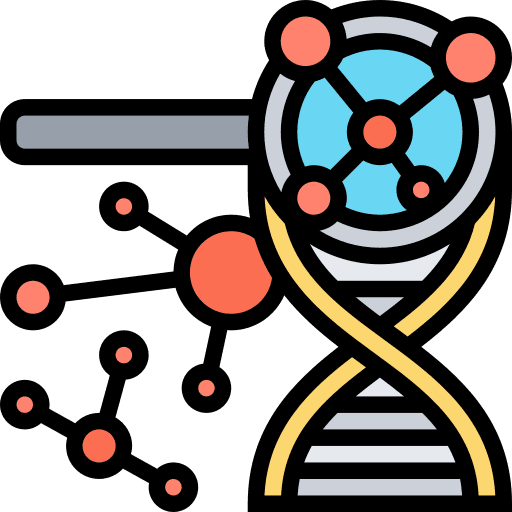 Molecular molecule nano molecular icon