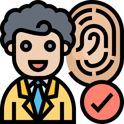 Fingerprint avatar person technology icon Fingerprint avatar person technology icon