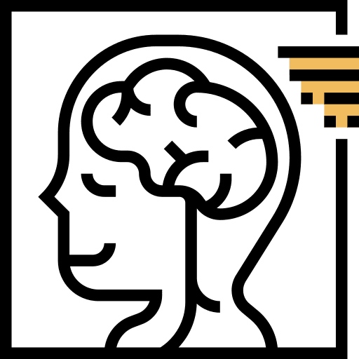 Neuroimaging healthcare and medical genes nerve icon