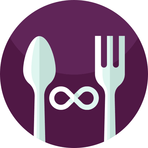 All you can eat cutlery restaurant food and restaurant icon