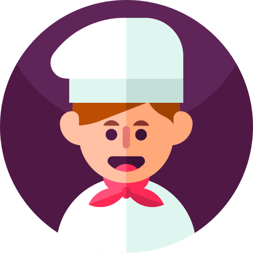 Chef caucasian cooking chef icon