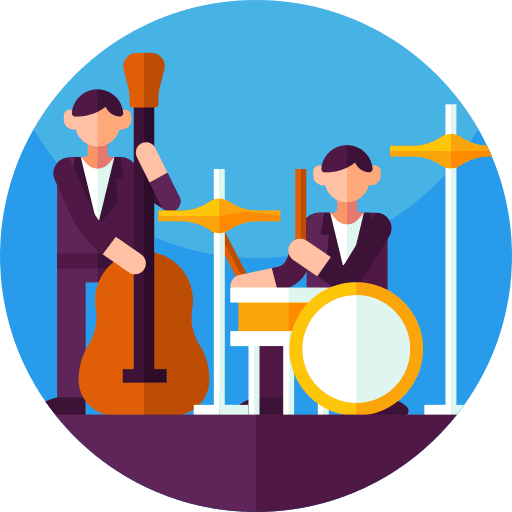 Live music concert drum musical instrument icon