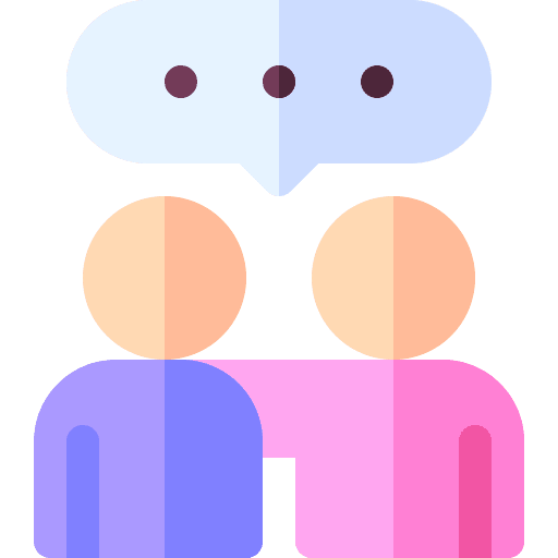 Talk people brainstorm counselling icon