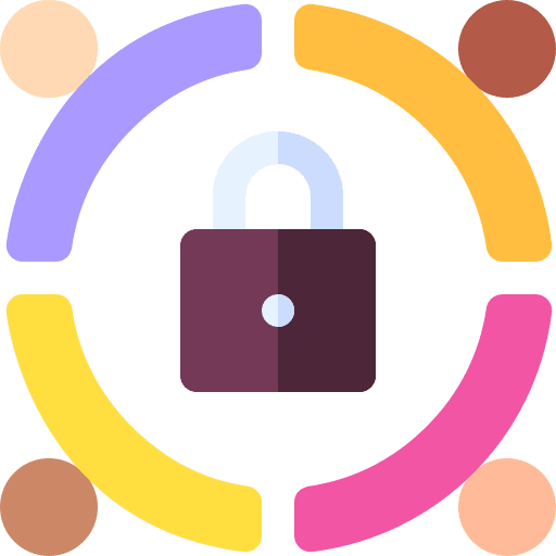 Lock miscellaneous friends lock icon Lock miscellaneous friends lock icon