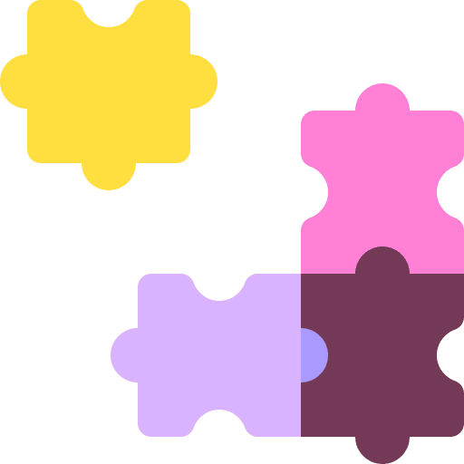 Puzzle group fit solution icon Puzzle group fit solution icon