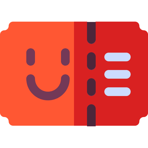 Ticket happiness access files and folders icon Ticket happiness access files and folders icon